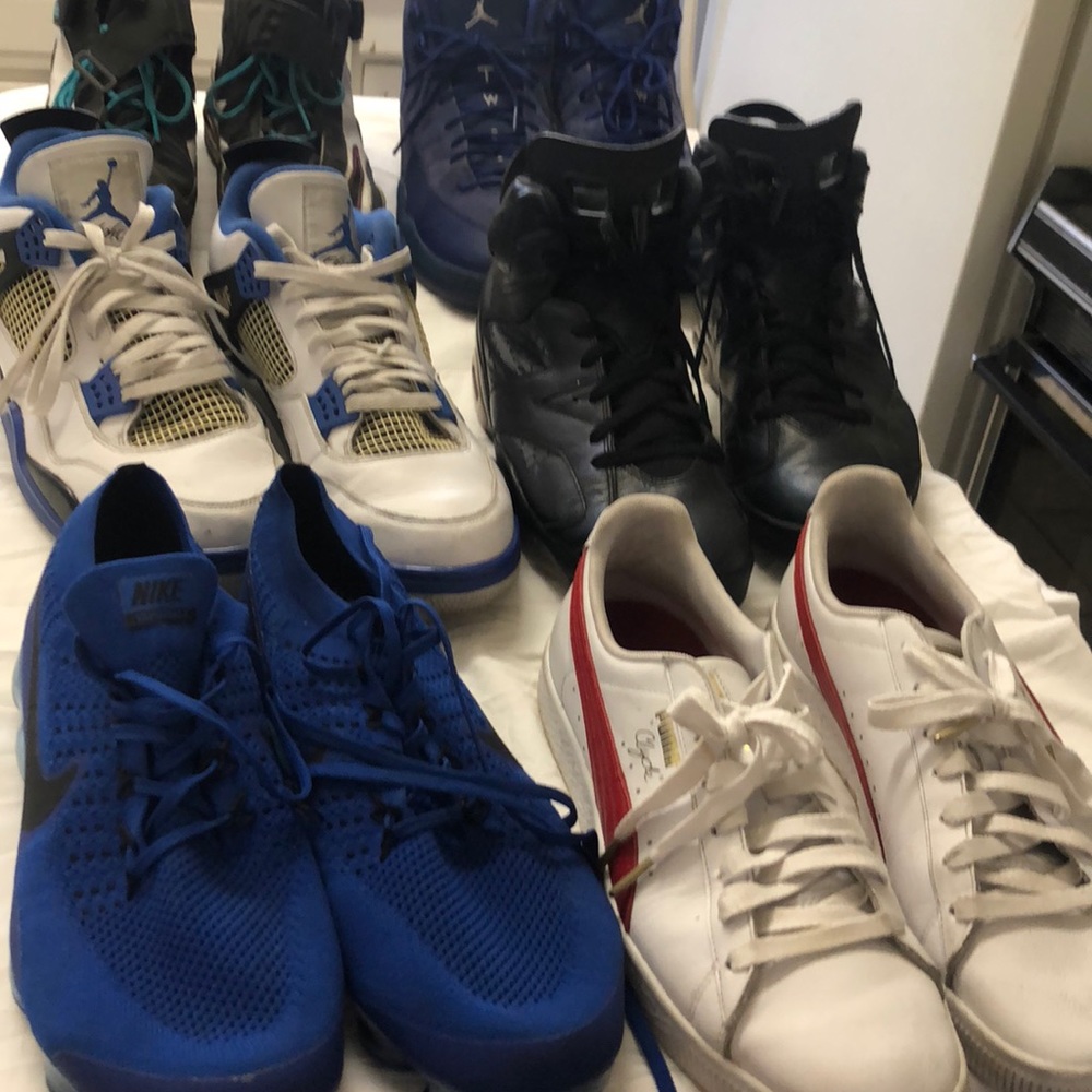 Bundle of Jordan’s, Nike’s and puma all for $300